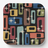 Midden-eeuwse moderne stijl papieren bordje (Voorkant)