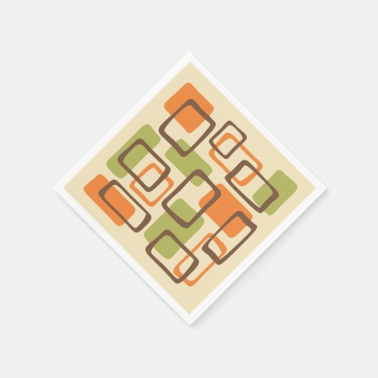 Midden-eeuwse moderne stijl servet (Hoek)