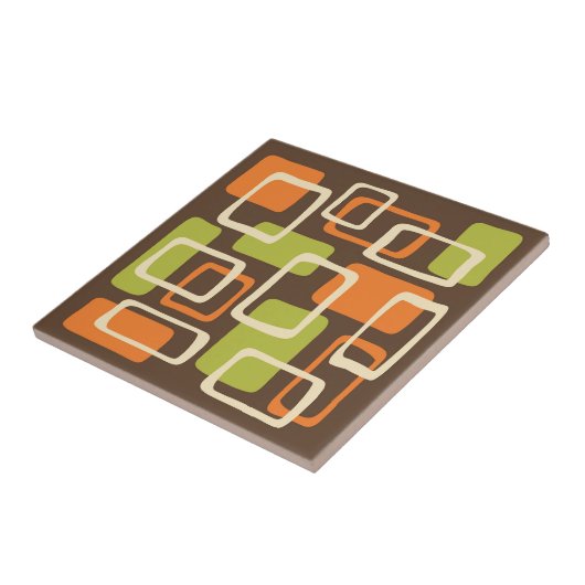 Midden-eeuwse moderne stijl tegeltje (Zijkant)