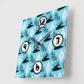 Midden-eeuwse moderne stijl vierkante klok (Hoek)