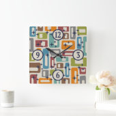 Midden-eeuwse moderne stijl vierkante klok (Huis)