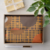 Midden-eeuwse moderne Stippen Patroon Bruin Sinaas Tissuepapier (Geschenk)