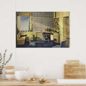 Midden-eeuwse moderne tijd poster (Keuken)