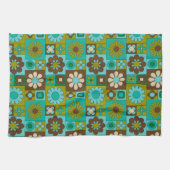 Midden-eeuwse moderne ventilatorpatronen theedoek (Horizontaal)