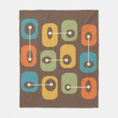 Midden-eeuwse moderne vierkante kubussen fleece deken (Voorkant)