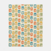 Midden-eeuwse moderne vierkante kubussen fleece deken (Voorkant)