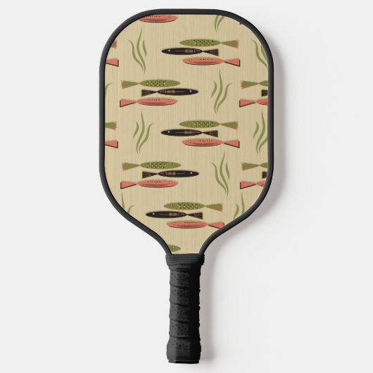 Midden-eeuwse moderne vis pickleball paddle (Achterkant)
