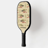 Midden-eeuwse moderne vis pickleball paddle (Links)