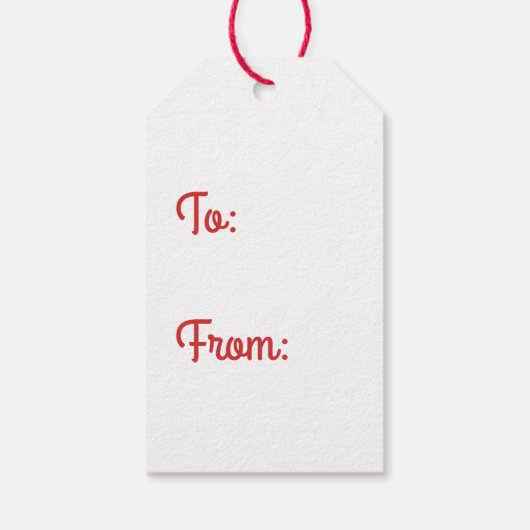 Midden-eeuwse moderne vrolijke kerst retro cadeaulabel (Achterkant)