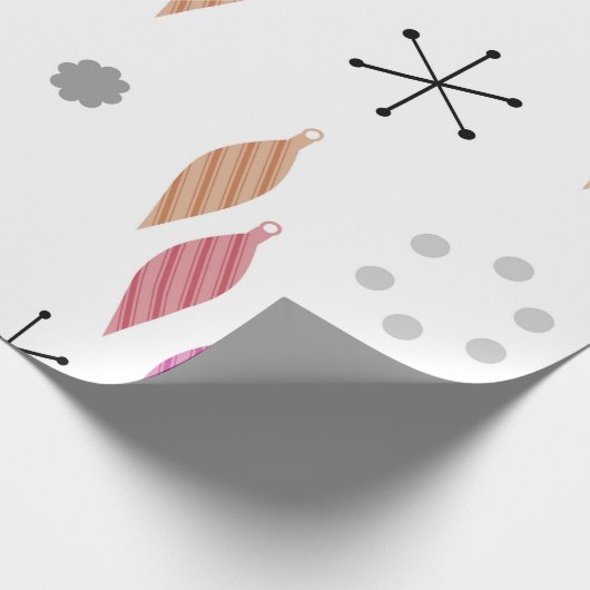 Midden-eeuwse moderne winter cadeaupapier (Hoek)