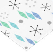 Midden-eeuwse moderne winter groen korte tafelloper (Hoek)