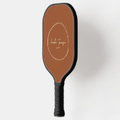 Midden-eeuwse moderne woestijnzon | Scriptnaam Pickleball Paddle (Links)