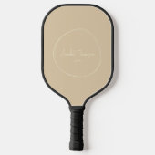 Midden-eeuwse moderne zandduin | Scriptnaam Pickleball Paddle (Achterkant)
