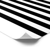 Midden-eeuwse moderne zwart-wit Abstracte kunst Poster (Hoek)