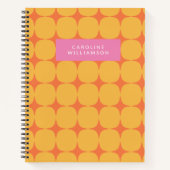 Midden-eeuwse modus in geel en Oranje gepersonalis Notitieboek (Voorkant)