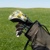 Midden-eeuwse narcis bloempatroon (1) golfheadcover (Insitu)