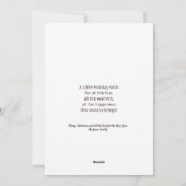Midden-eeuwse ontwerp kerstkaart (Achterkant)