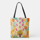 Midden‑Eeuwse Petalflight Tote Bag (Achterkant)