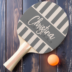 Midden-eeuwse Polo-candy streep Sandcastle Roze Na Tafeltennisbatje