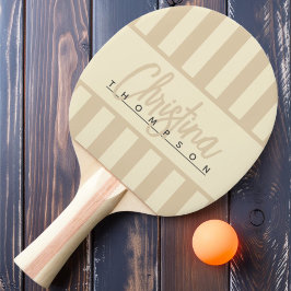 Midden-eeuwse Polo Candy Strepen Duinnaam Tafeltennisbatje