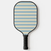 Midden-eeuwse polo gestreepte lichte lucht pickleball paddle (Voorkant)