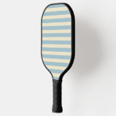 Midden-eeuwse polo gestreepte lichte lucht pickleball paddle (Links)