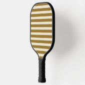 Midden-eeuwse polo gestreepte warme woestijn pickleball paddle (Links)