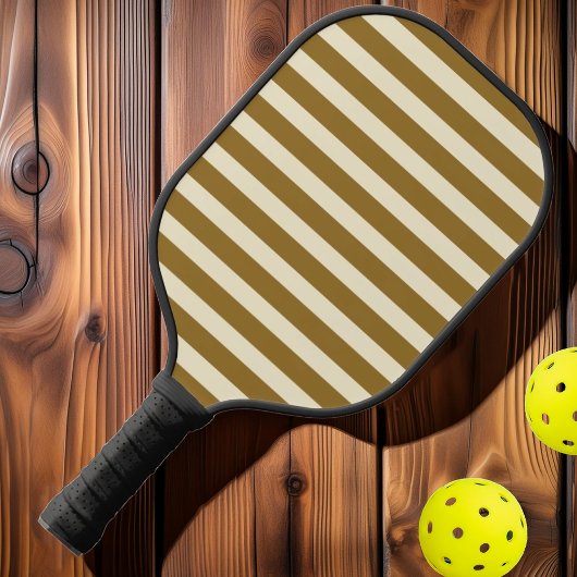 Midden-eeuwse polo gestreepte warme woestijn pickleball paddle