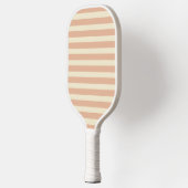 Midden-eeuwse polo gestreepte zoete perzik pickleball paddle (Links)