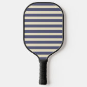 Midden-eeuwse polostreep lavendel bries pickleball paddle (Achterkant)
