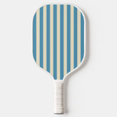 Midden-eeuwse polostrepen Aqua Splash Pickleball Paddle (Voorkant)