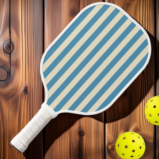 Midden-eeuwse polostrepen Aqua Splash Pickleball Paddle