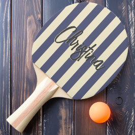 Midden-eeuwse polostrepen geschilderde lavendel br tafeltennisbatje