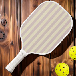 Midden-eeuwse polostrepen Lavendel Kus Pickleball Paddle