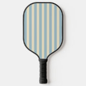 Midden-eeuwse polostrepen lichte lucht pickleball paddle (Voorkant)