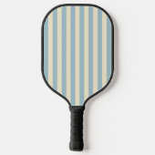 Midden-eeuwse polostrepen lichte lucht pickleball paddle (Achterkant)