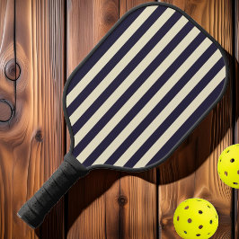 Midden-eeuwse polostrepen Middernacht Oceaan Pickleball Paddle