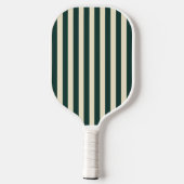 Midden-eeuwse polostrepen saliegroen pickleball paddle (Achterkant)