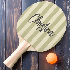 Midden-eeuwse polostrepen stof sage geschilderde n tafeltennisbatje