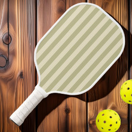 Midden-eeuwse polostrepen stof salie pickleball paddle