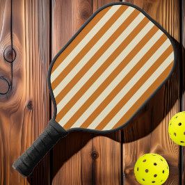 Midden-eeuwse polostrepen verbrande honing pickleball paddle