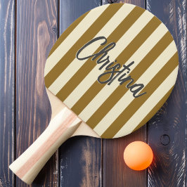 Midden-eeuwse polostrepen warme woestijn geschilde tafeltennisbatje