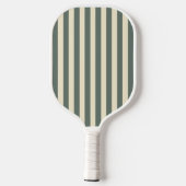 Midden-eeuwse polostrepen warmgrijs pickleball paddle (Achterkant)