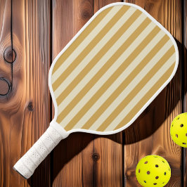 Midden-eeuwse polostrepen zand zonsopgang pickleball paddle