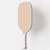 Midden-eeuwse polostrepen Zoete Perzik Pickleball Paddle (Links)