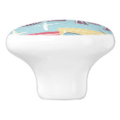 Midden-eeuwse Retro Jam Keramische Knop (Zijkant)