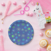 Midden-eeuwse Retro Starburst Papieren Bordje (Feest)