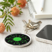 Midden-eeuwse Retro Starburst Sleutelhanger (Zijkant)