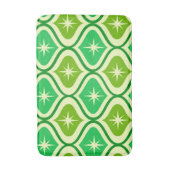 Midden-eeuwse retro-sterrenbeelden op groen ogeenp badmat (Voorkant Verticaal)