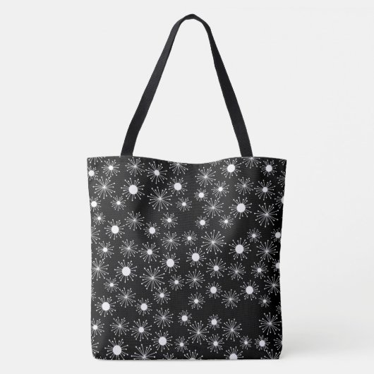 Midden eeuwse retro stervoudige explosie tote bag (Achterkant)